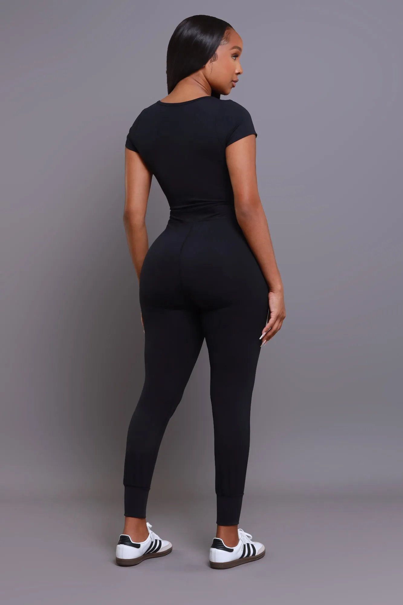 No Gravity NUW Activewear Jumpsuit - Black sold by Swankaposh product image thumbnail 3