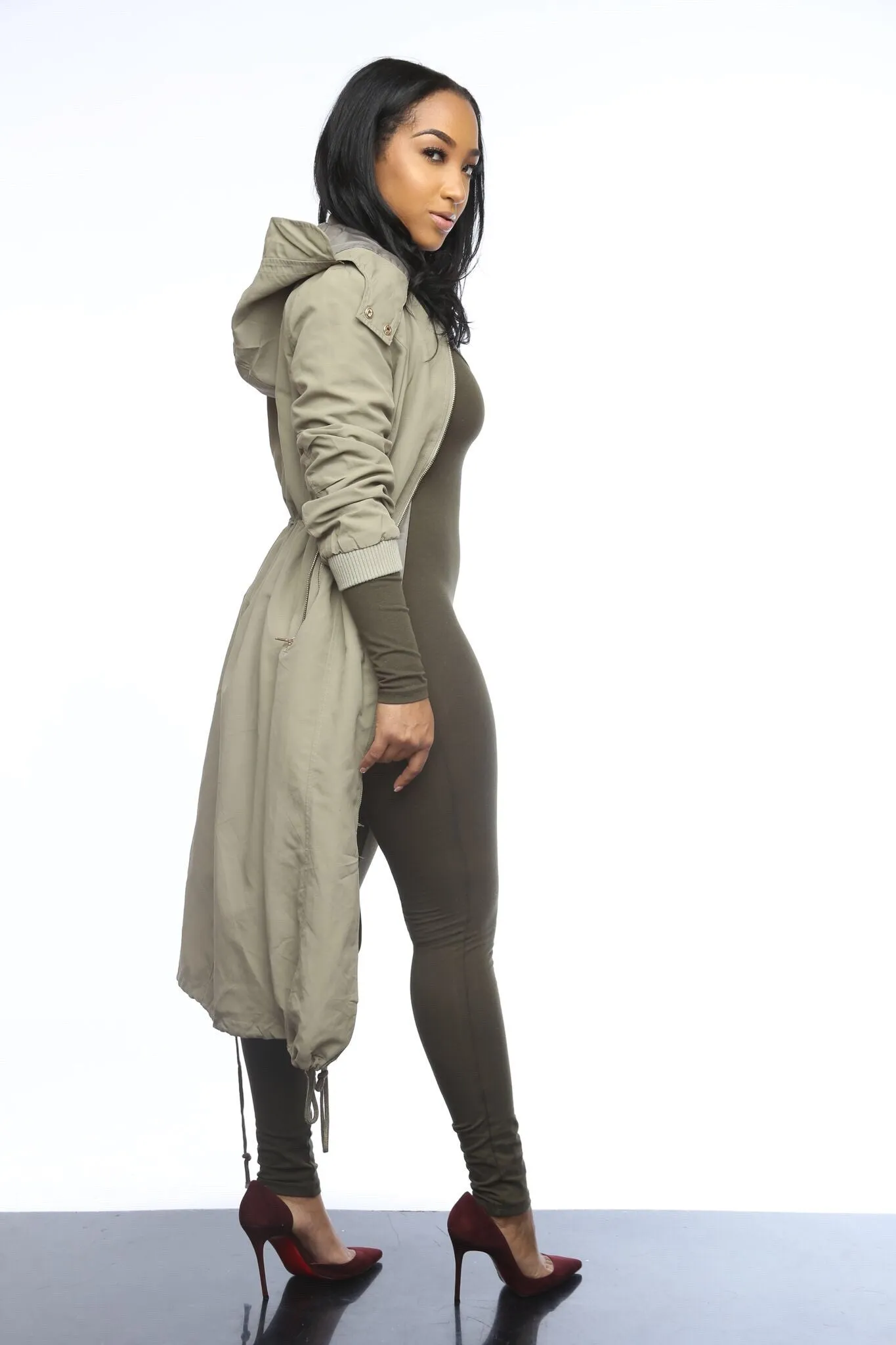Not Your Average Bomber Parka - Light Olive sold by Swankaposh product image thumbnail 3