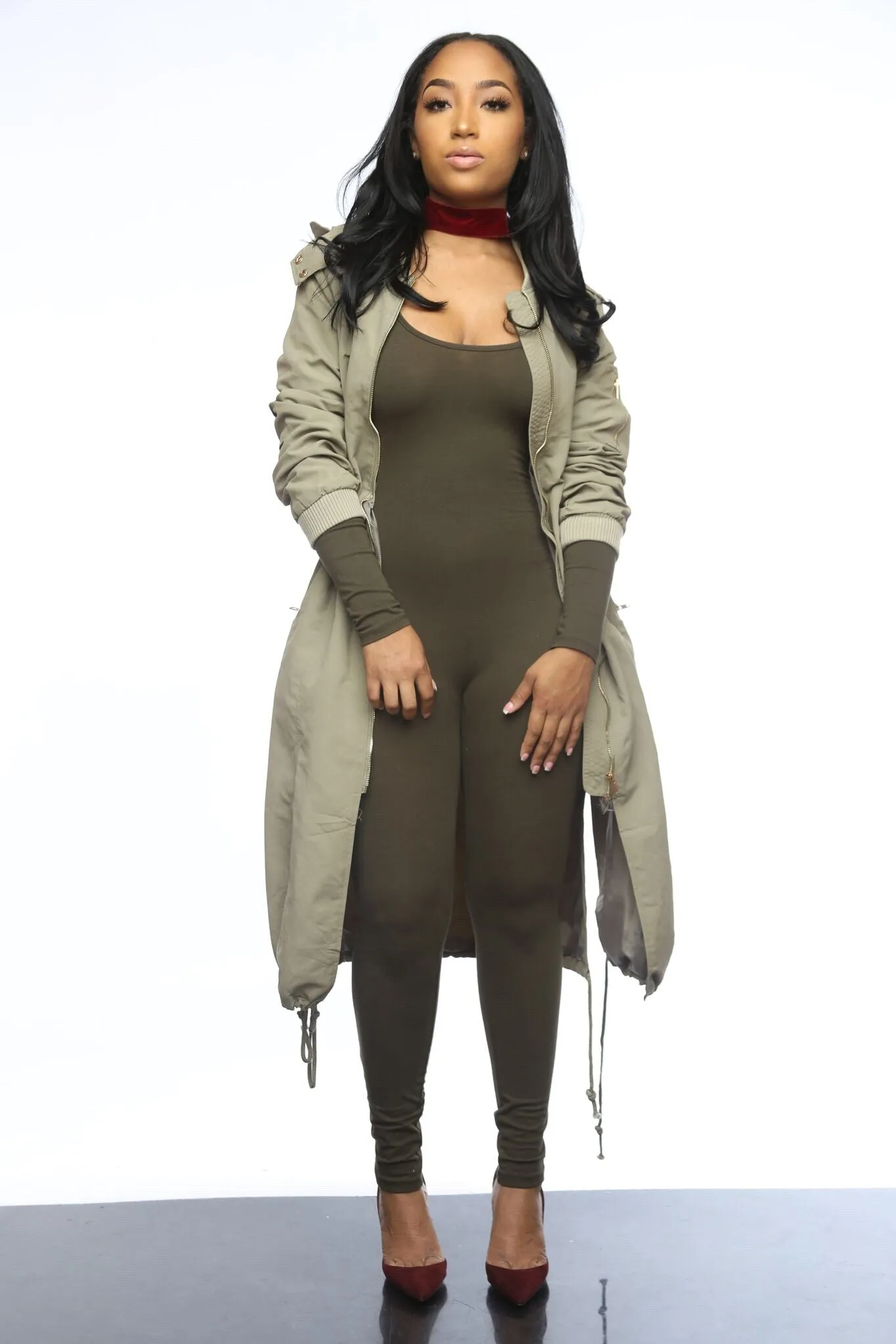 Not Your Average Bomber Parka - Light Olive sold by Swankaposh