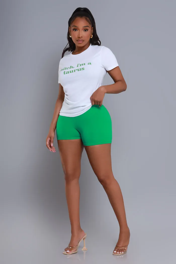 Taurus Season Graphic Print T-Shirt - White/Green sold by Swankaposh product image thumbnail 5