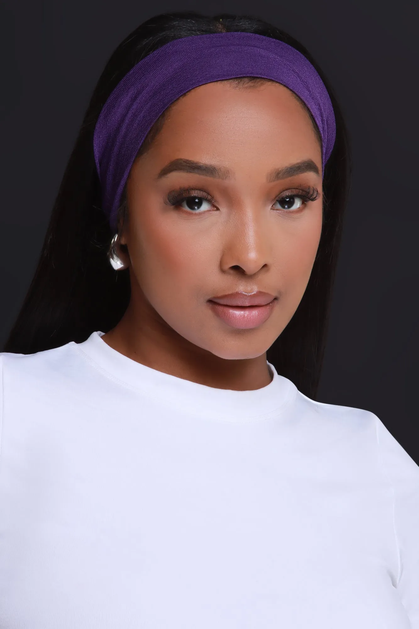 Felt Cute Stretchy Headband - Purple sold by Swankaposh product image thumbnail 2