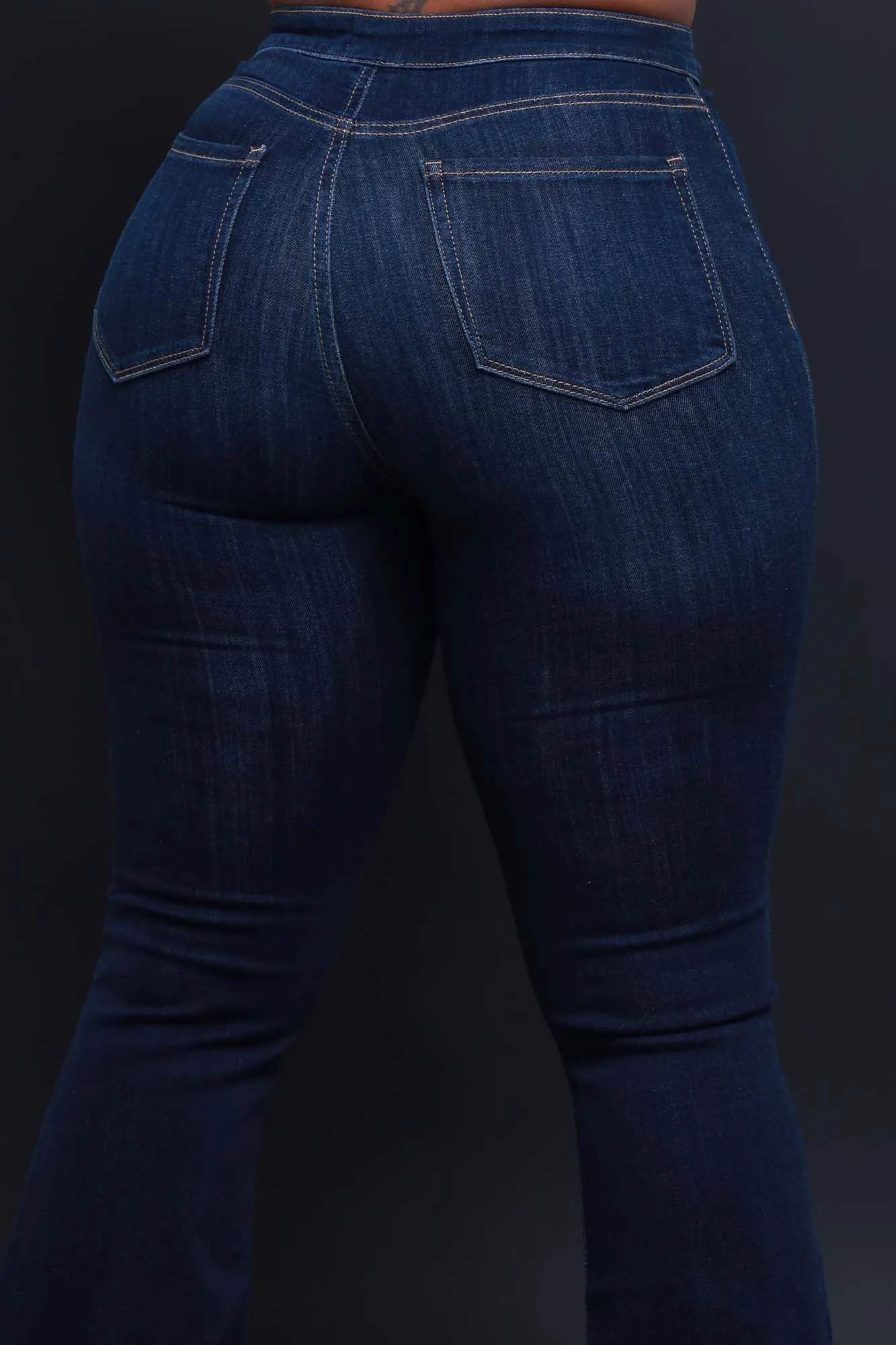 Bring It Up High Rise Super Flare Jeans - Dark Wash sold by Swankaposh product image thumbnail 5