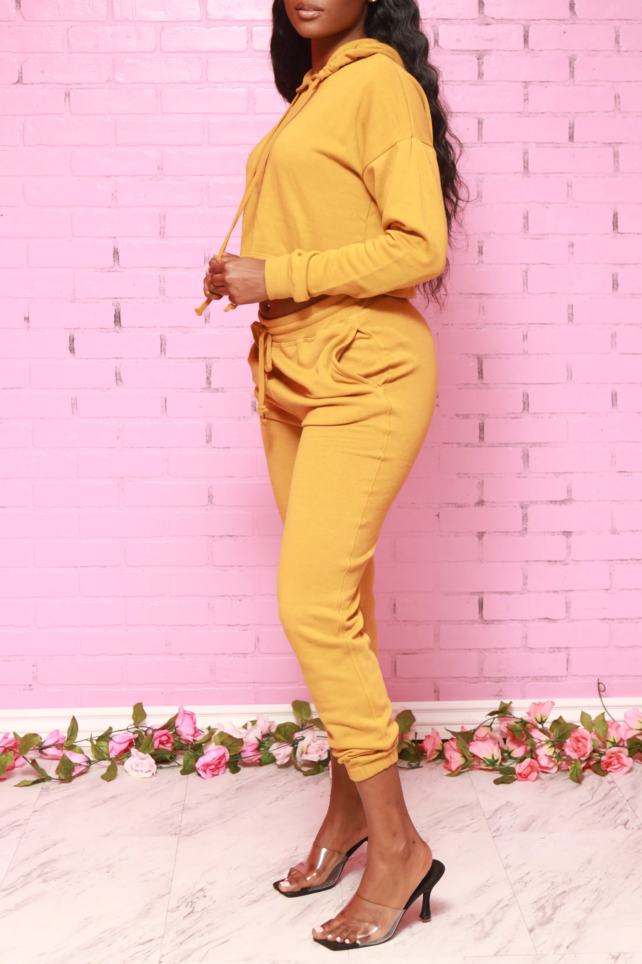 Just In Time Jogger Set - Dark Mustard sold by Swankaposh product image thumbnail 2