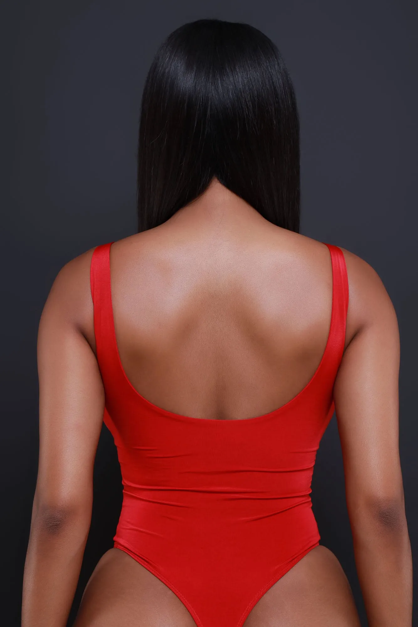 Invest Simple Shaping Tank Bodysuit - Burgundy sold by Swankaposh product image thumbnail 3