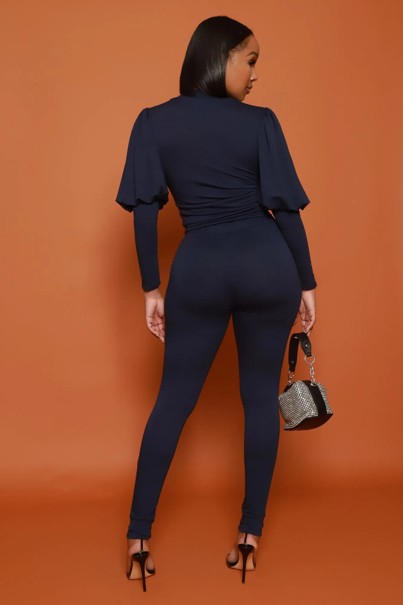 Diary Power Sleeve Jogger Set - Navy sold by Swankaposh product image thumbnail 3