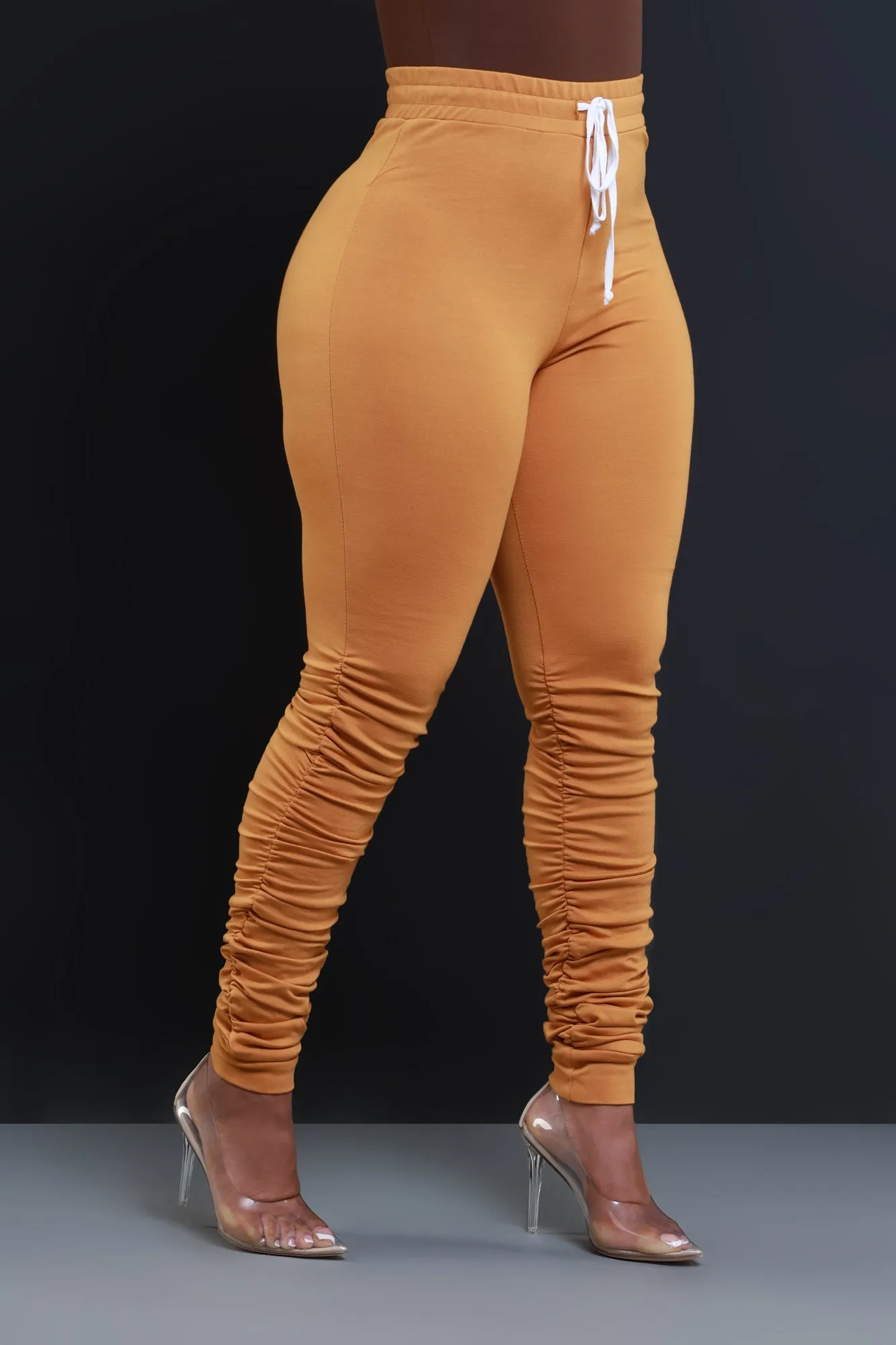 Now Or Never Ruched Leggings - Mustard sold by Swankaposh product image thumbnail 5