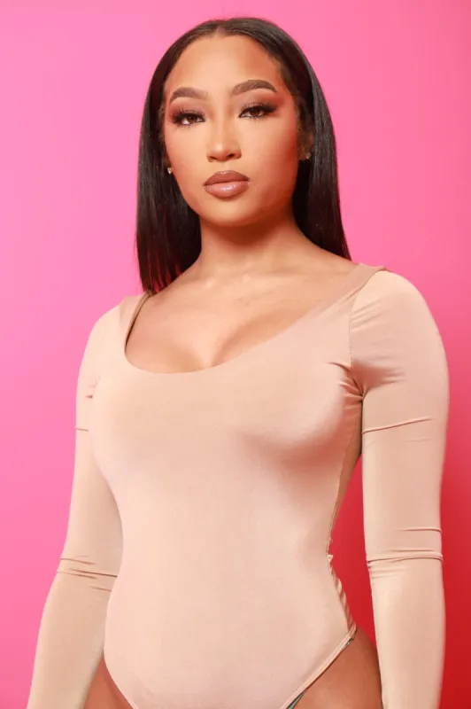 Lodge Simple Full Shaping Bodysuit - Khaki sold by Swankaposh
