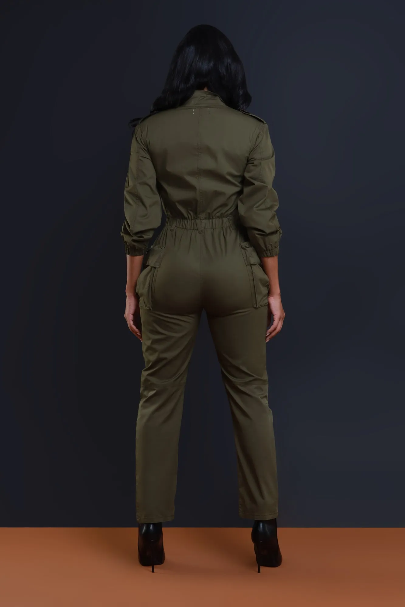 Call Of The Wild Cargo Jumpsuit - Olive sold by Swankaposh product image thumbnail 3