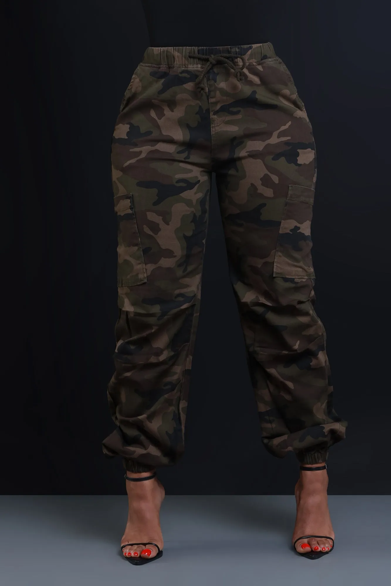 Close Ranks Camouflage Cargo Joggers - Olive sold by Swankaposh product image thumbnail 2