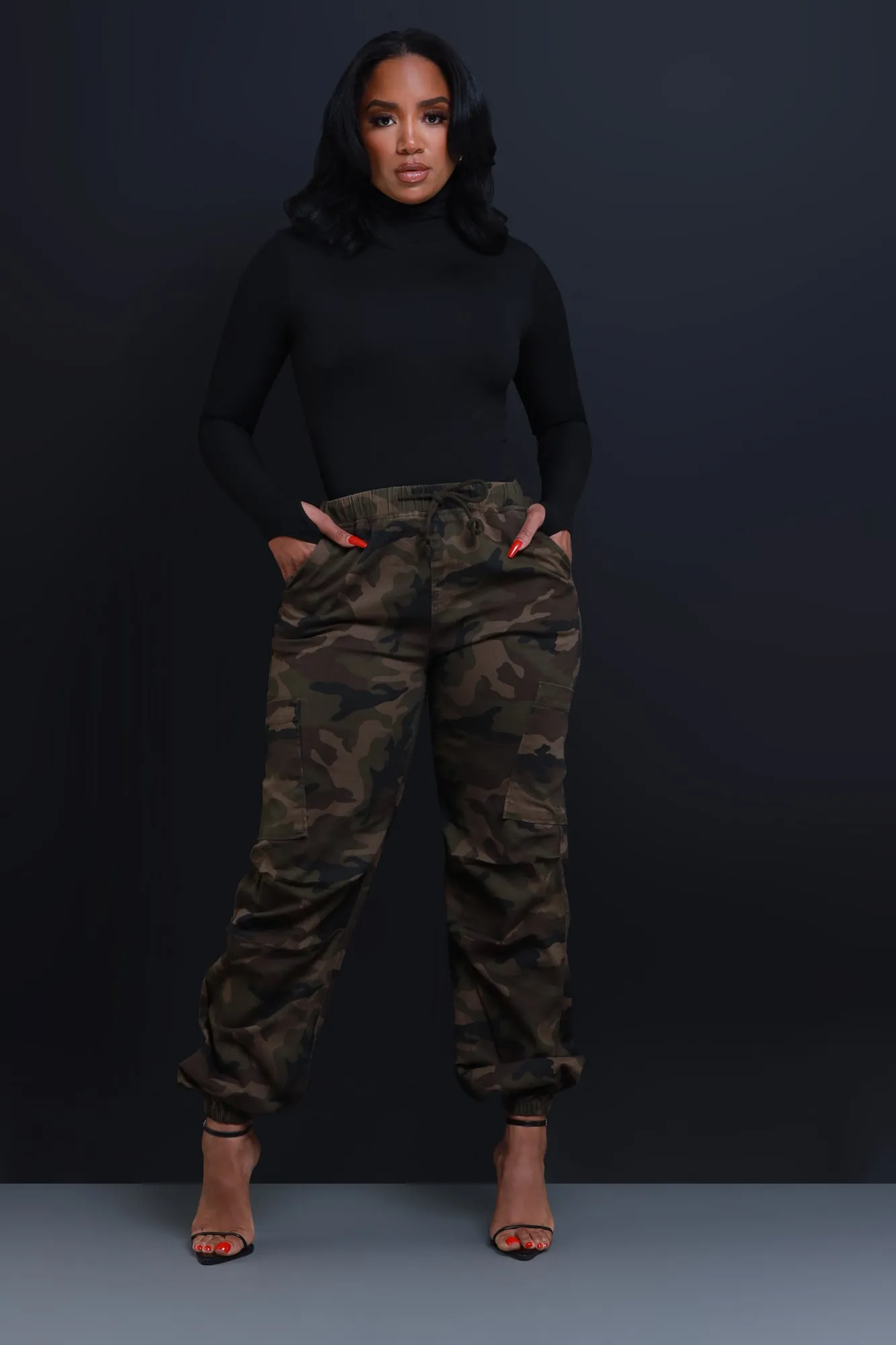Close Ranks Camouflage Cargo Joggers - Olive sold by Swankaposh product image thumbnail 3