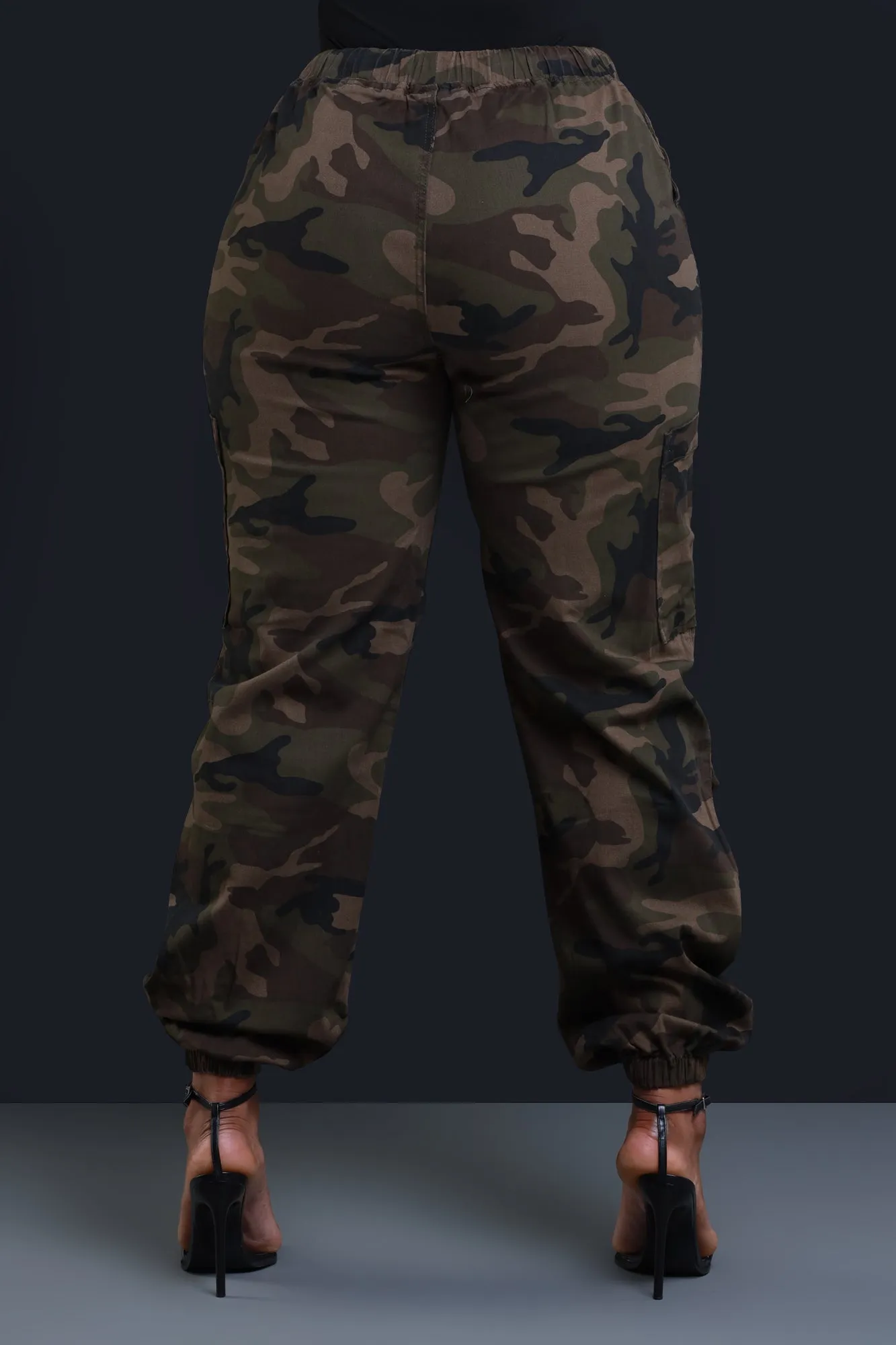 Close Ranks Camouflage Cargo Joggers - Olive sold by Swankaposh product image thumbnail 4