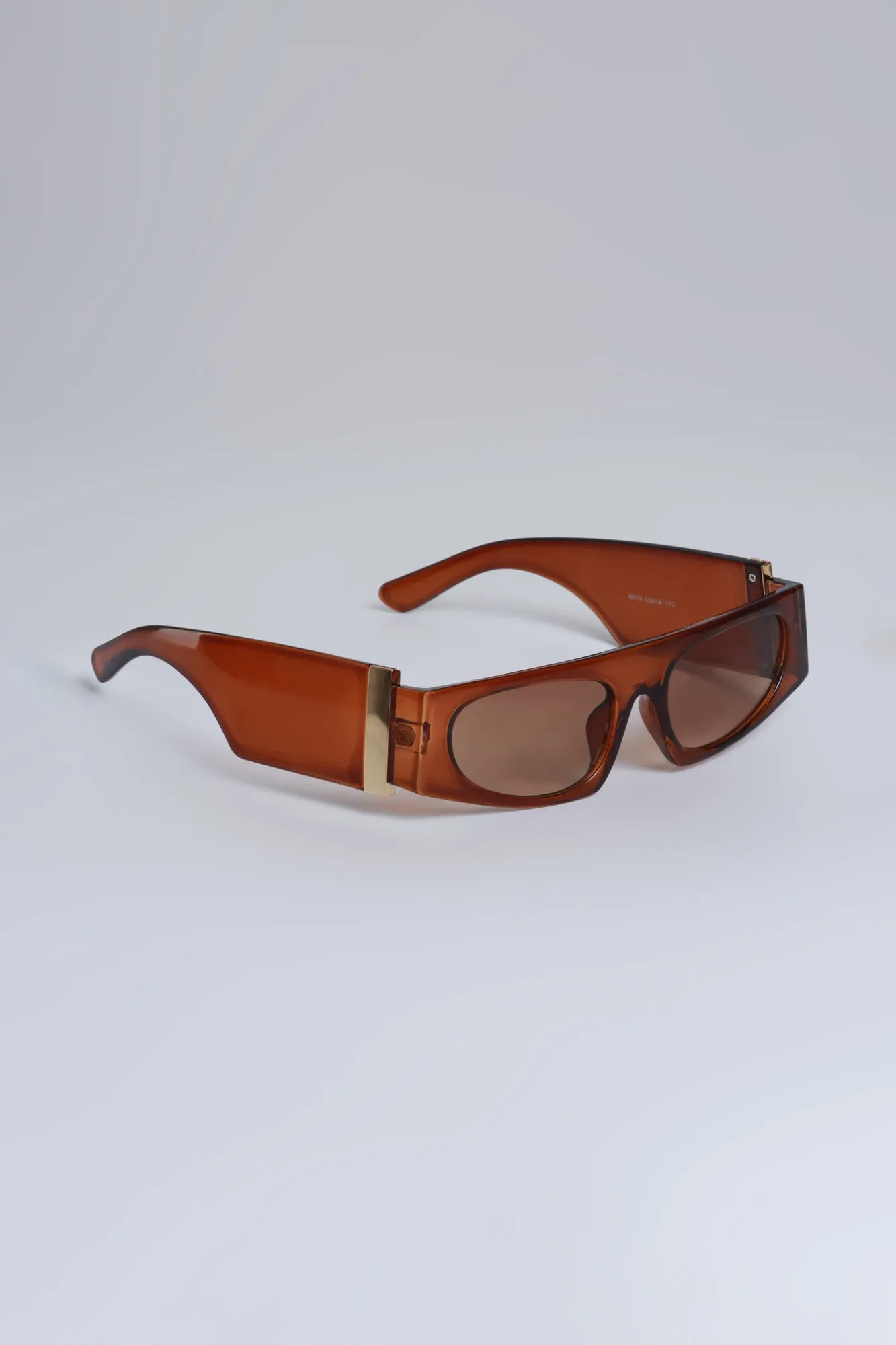 Look This Way Broad Frame Sunglasses - Brown sold by Swankaposh product image thumbnail 2