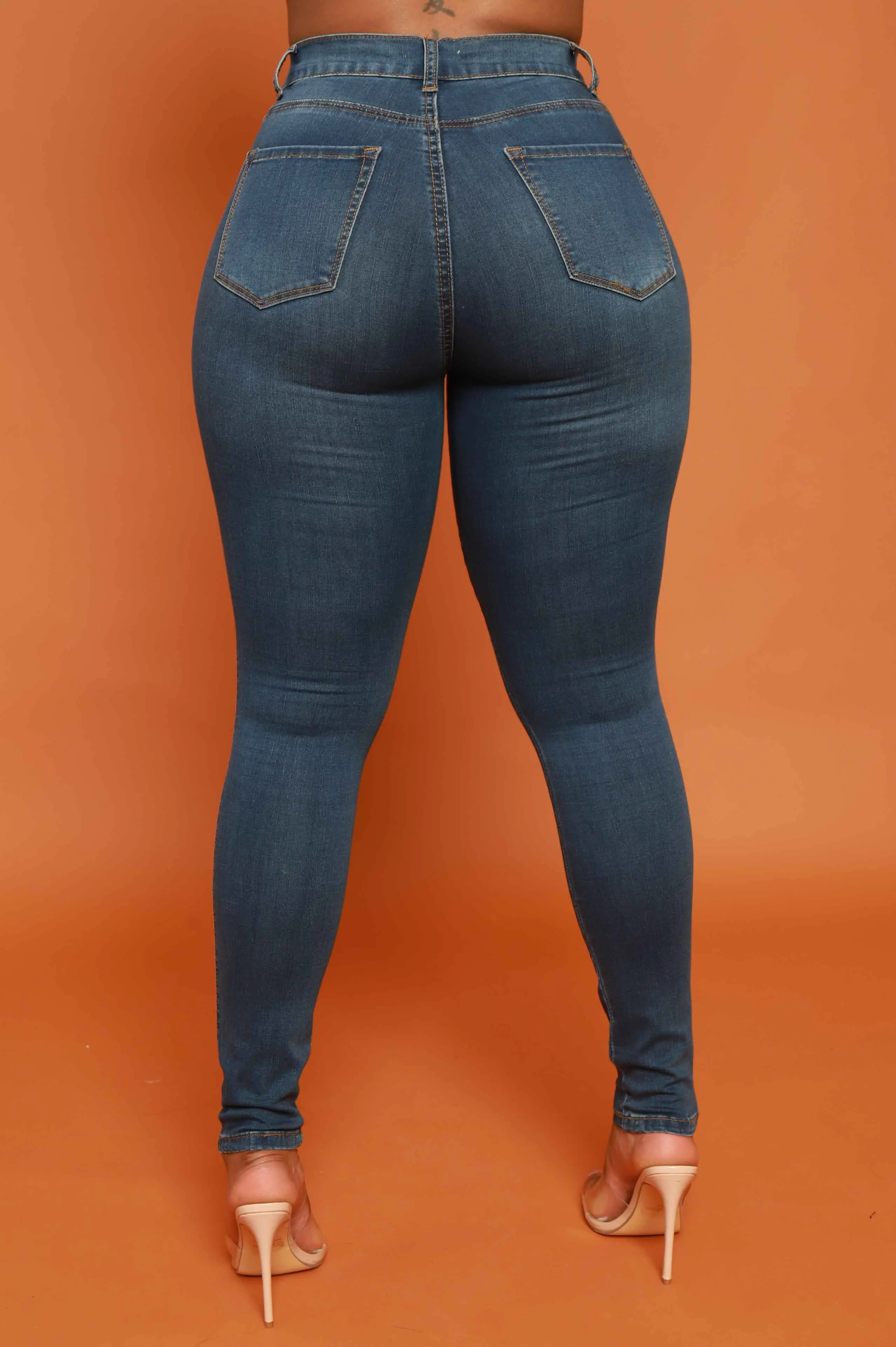 Every Morning Hourglass High Rise Stretchy Jeans - Medium Wash sold by Swankaposh product image thumbnail 2