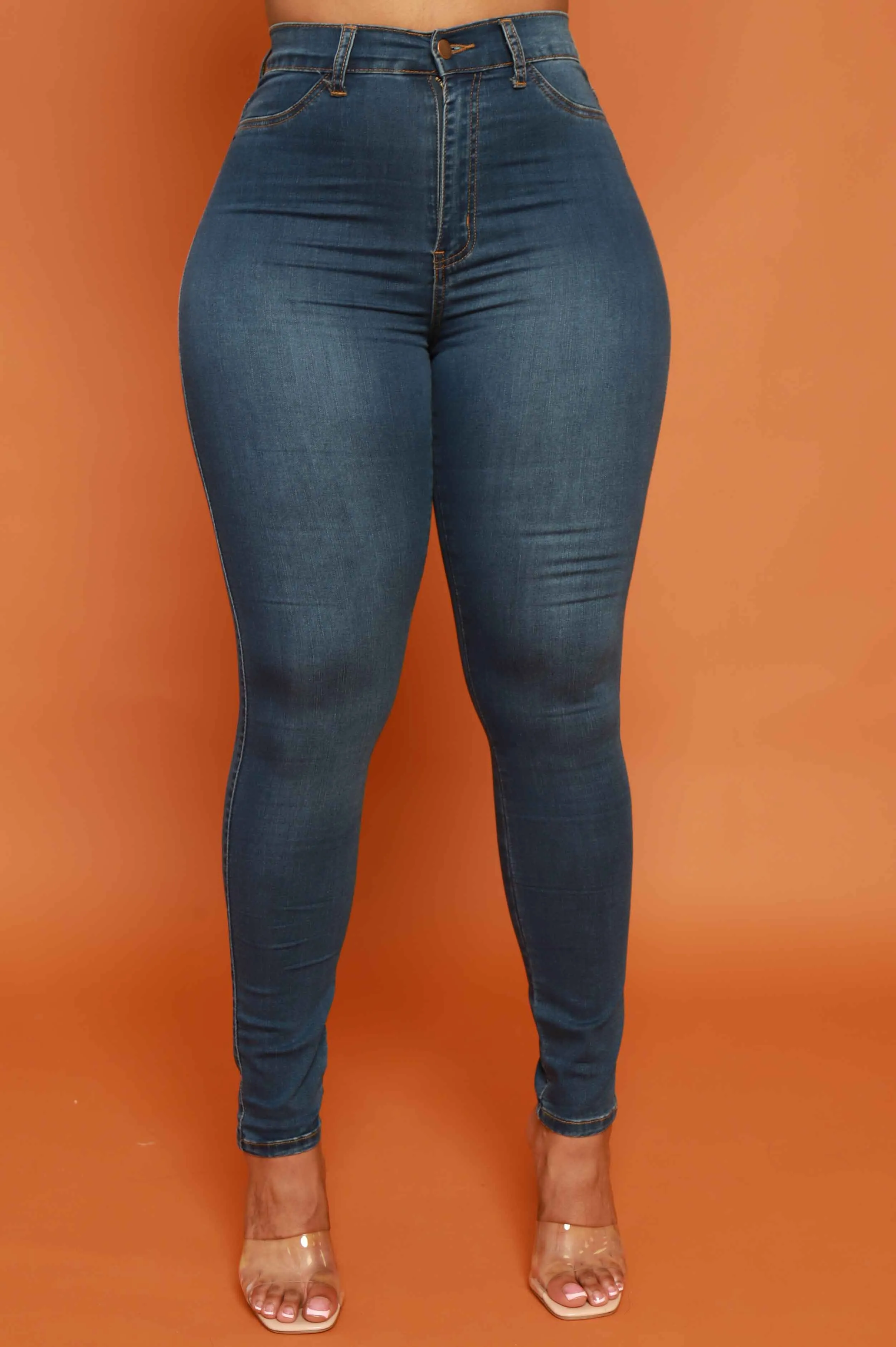 Every Morning Hourglass High Rise Stretchy Jeans - Medium Wash sold by Swankaposh product image thumbnail 3