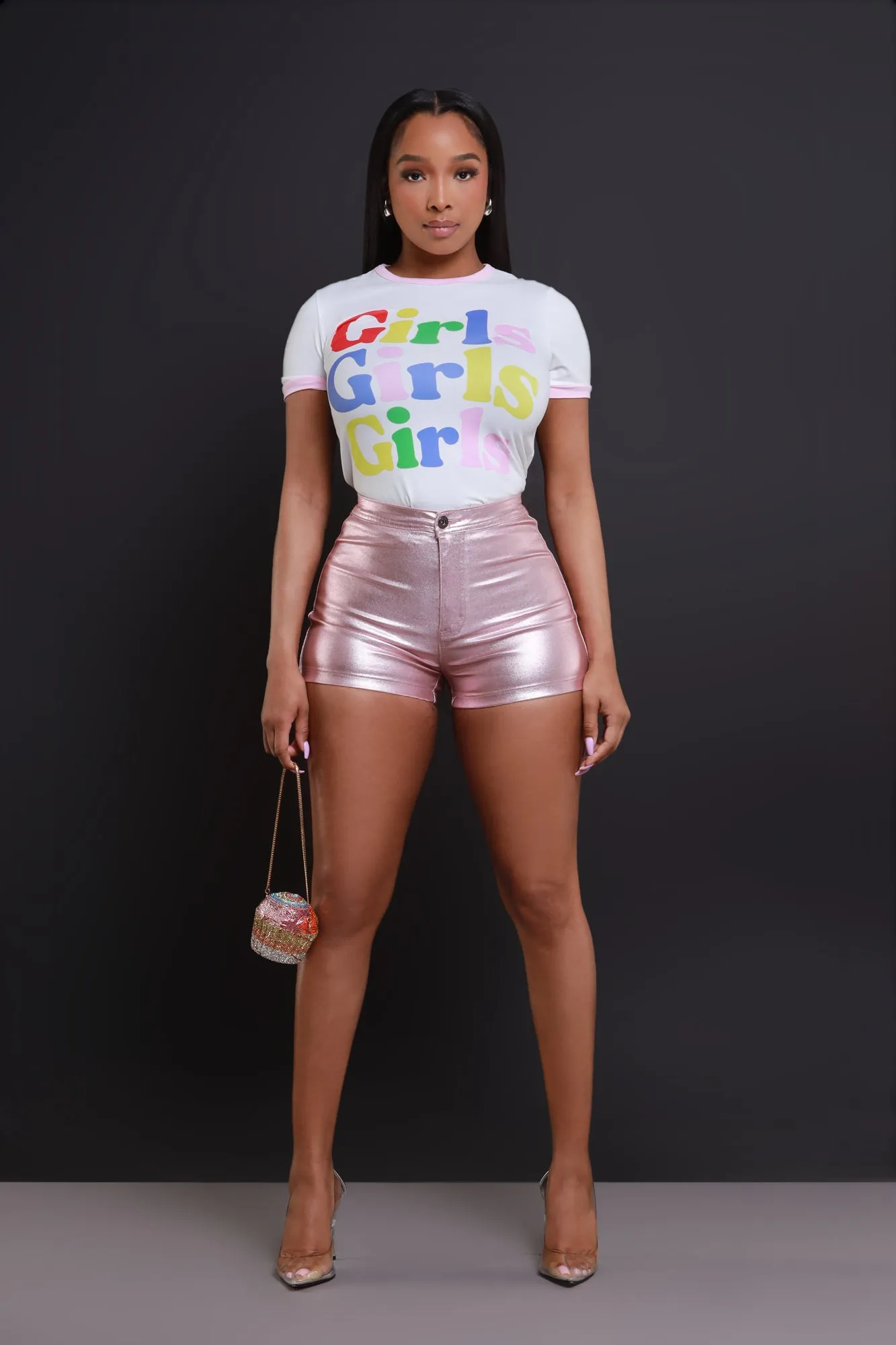 Girls. Girls. Girls Graphic T-Shirt - White sold by Swankaposh product image thumbnail 4