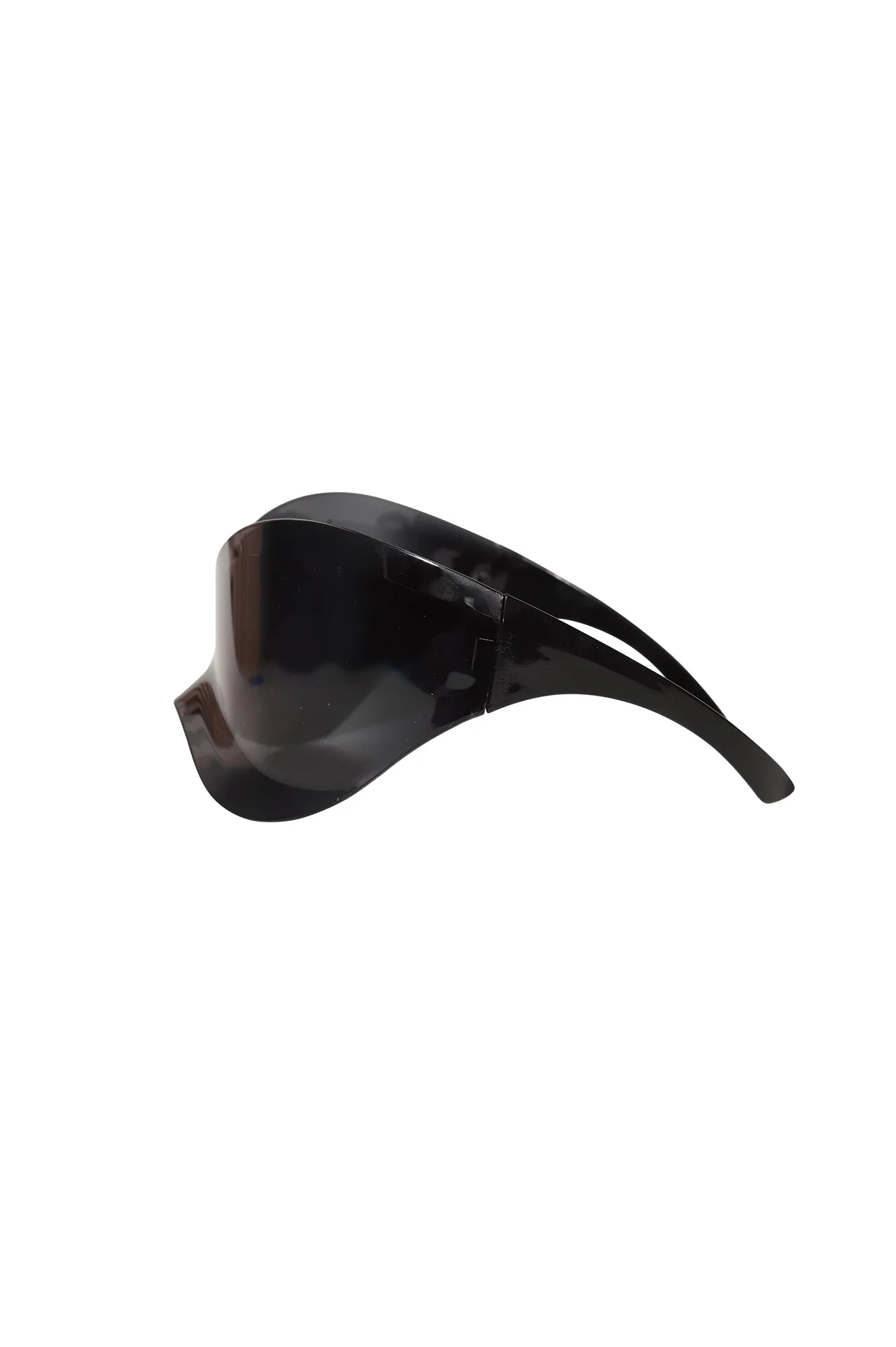 Final Score Curved Shield Sunglasses - Black sold by Swankaposh product image thumbnail 5