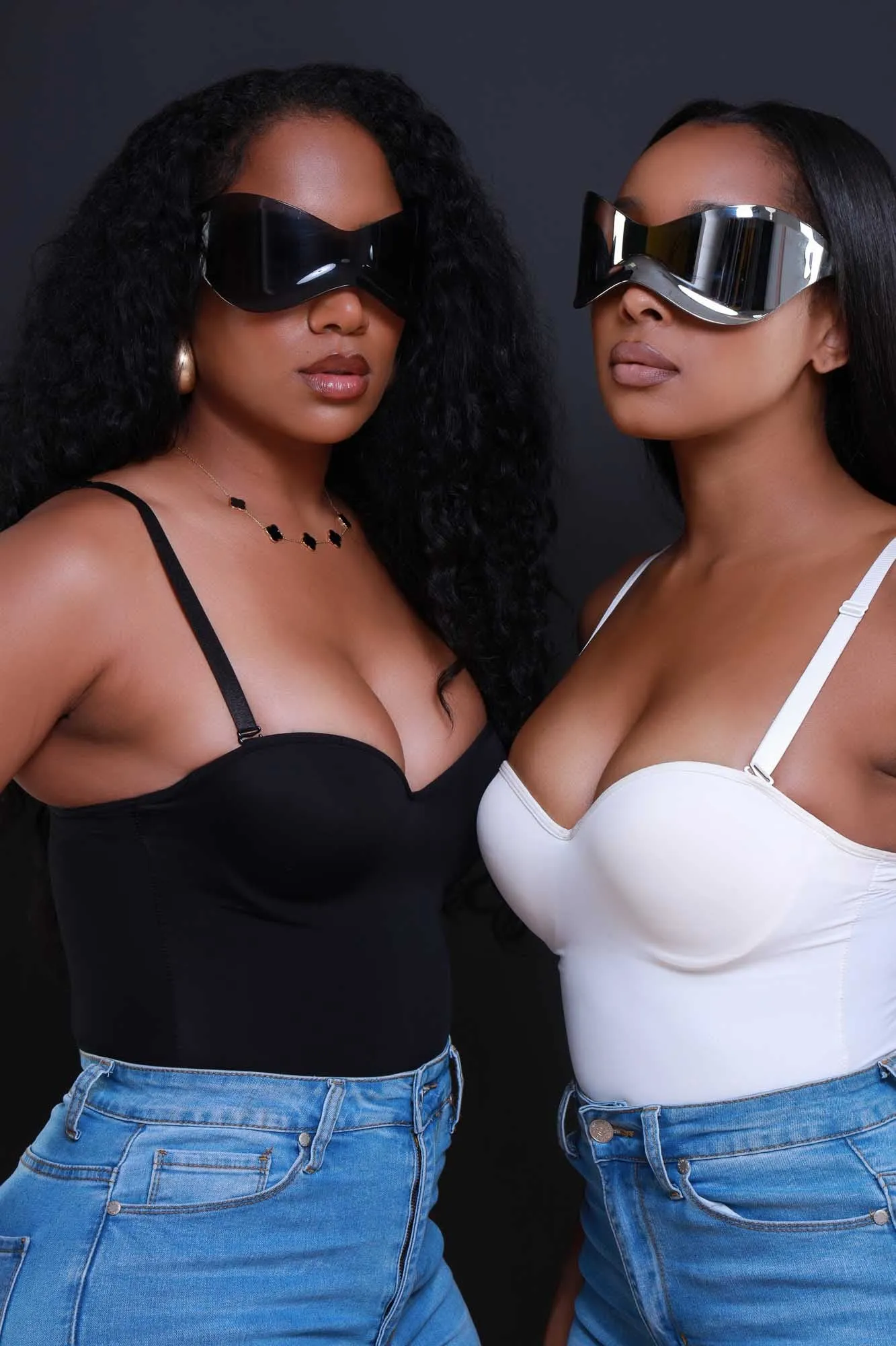 Final Score Curved Shield Sunglasses - Black sold by Swankaposh