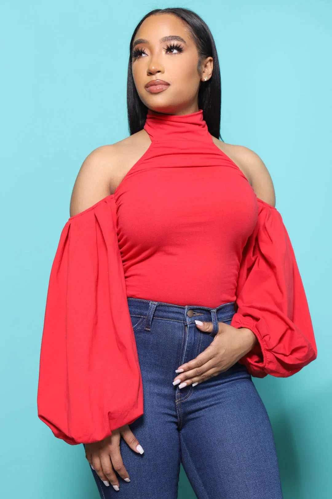 Open My Heart Bow Tie Bodysuit - Red sold by Swankaposh