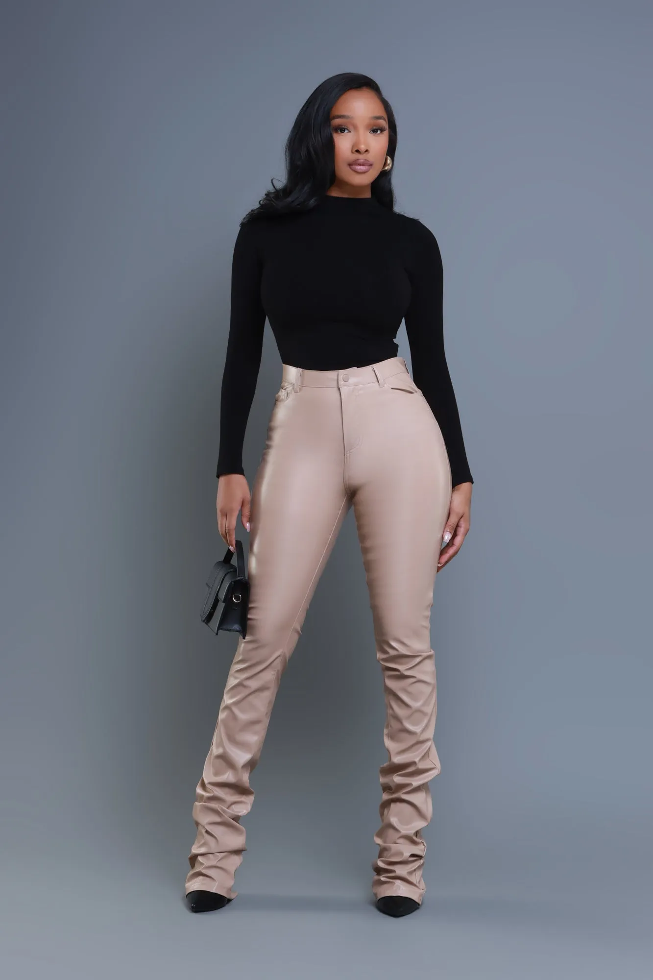 Breakaway Cellulite Deleter Mock Neck Top - Black sold by Swankaposh product image thumbnail 4