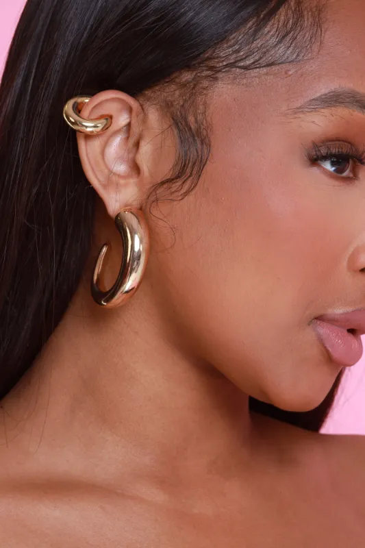 Circle Back Ear Cuff Set - Gold sold by Swankaposh