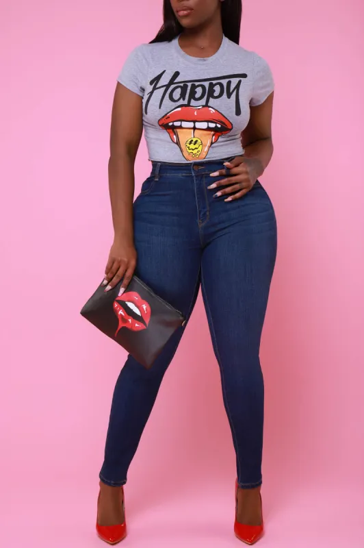 Sparks Fly High Rise Skinny Jeans - Dark Wash sold by Swankaposh