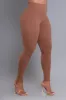 Sweet Tart Cellulite Deleter Ribbed Leggings - Carob Brown sold by Swankaposh