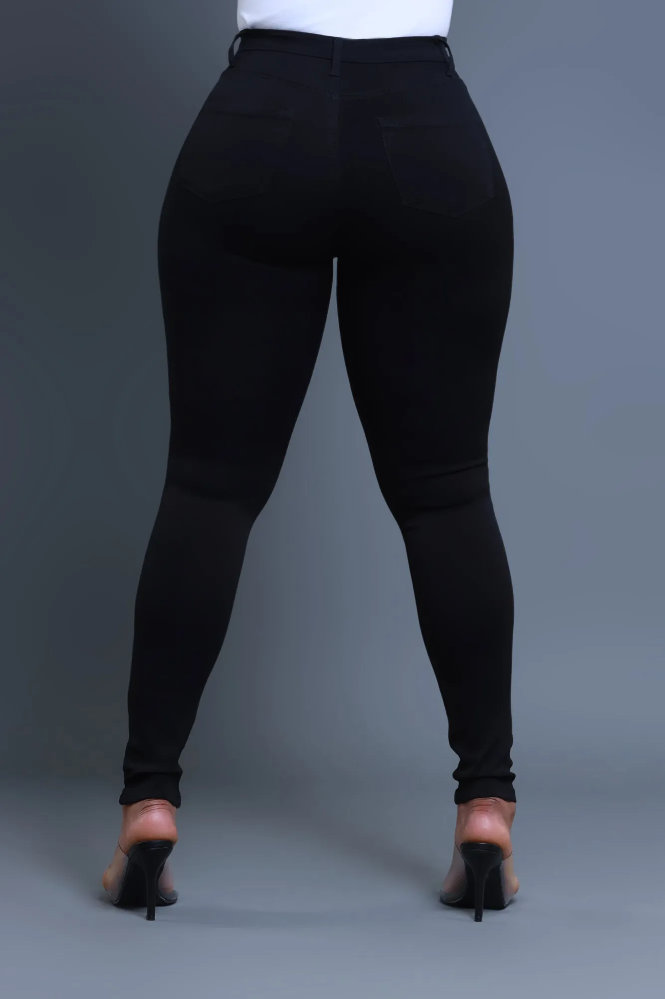 Look Back Butt Lifting High Rise Jeans - Black sold by Swankaposh product image thumbnail 2