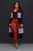 Whisper Soft Sleeveless Faux Fur Vest- Burgundy/Black sold by Swankaposh