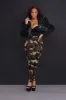 Pull Rank High Rise Skinny Jeans - Olive Camouflage sold by Swankaposh