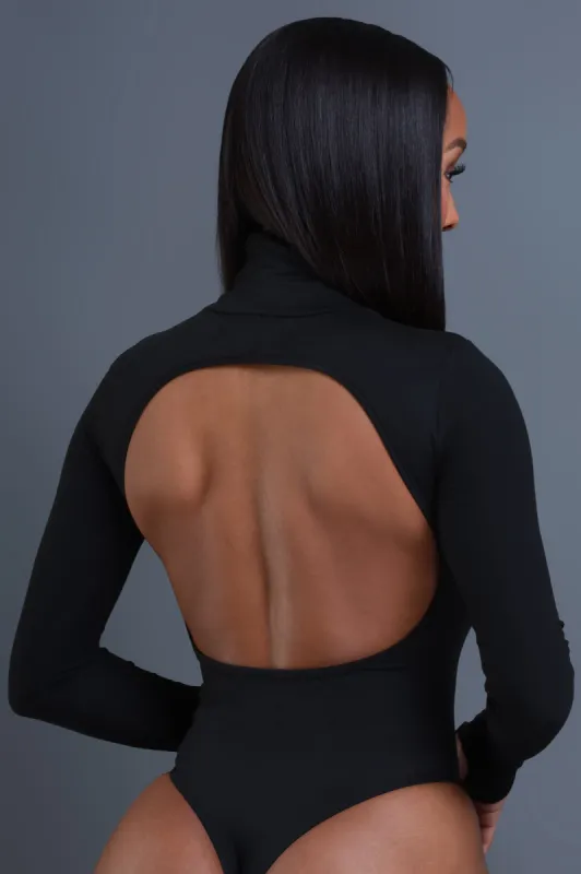Slow Burn Open Back Bodysuit - Black sold by Swankaposh