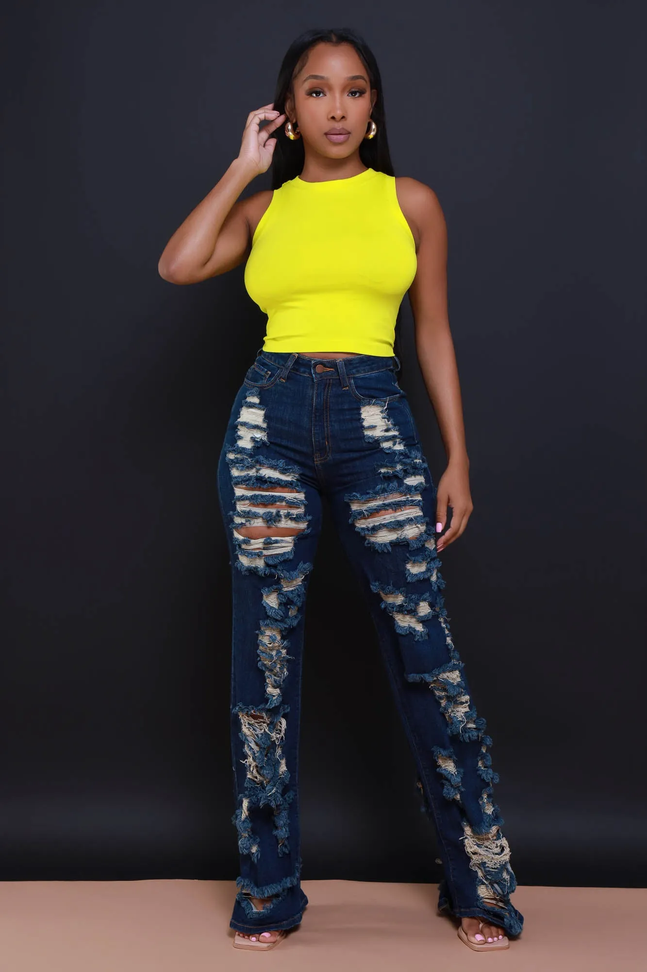 Re-Entry Sleeveless Crop Top - Lime sold by Swankaposh product image thumbnail 5