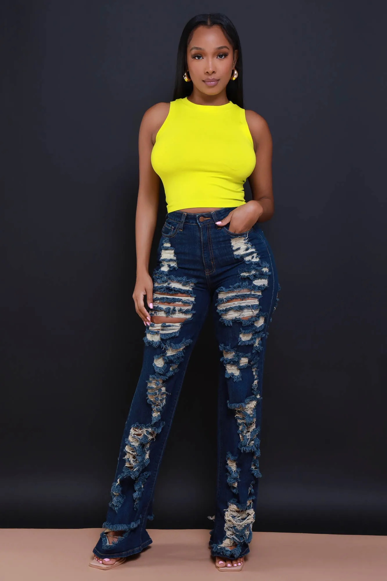 Re-Entry Sleeveless Crop Top - Lime sold by Swankaposh product image thumbnail 2