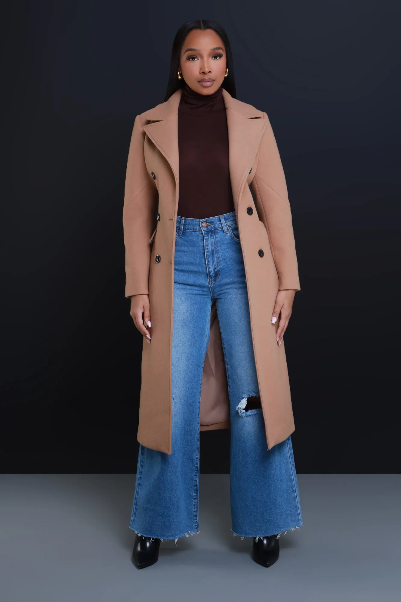 Maneater Turtleneck Bodysuit - Chocolate sold by Swankaposh product image thumbnail 2