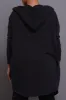 Jump In NUW Long Hooded Cardigan - Black sold by Swankaposh