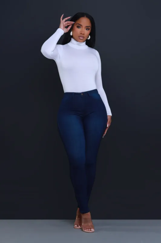 Story High Waist Super Stretch Jeans - Dark Wash sold by Swankaposh