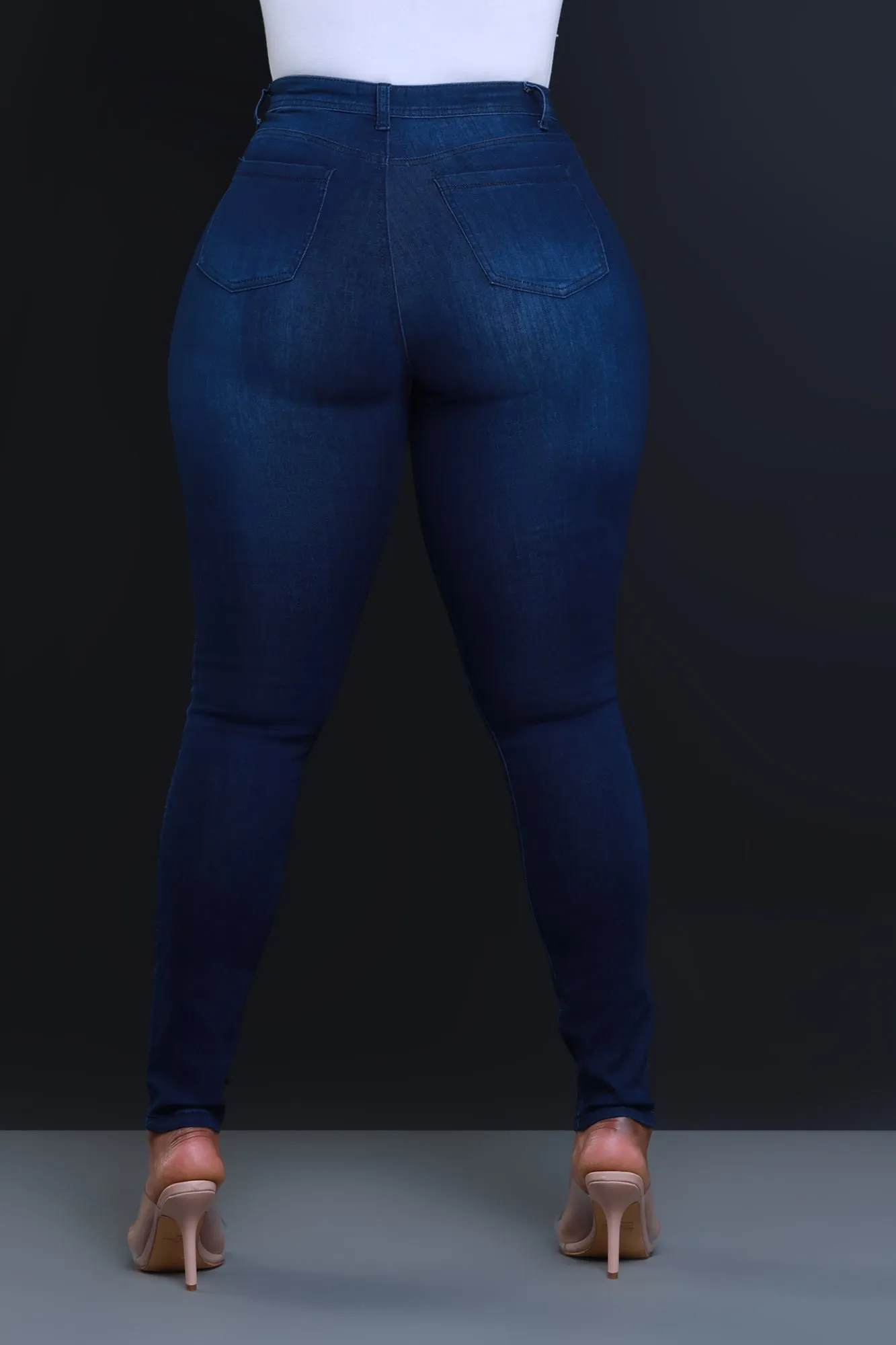 Story High Waist Super Stretch Jeans - Dark Wash sold by Swankaposh product image thumbnail 3