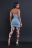Set A Date Strapless Denim Mini Dress - Blue sold by Swankaposh