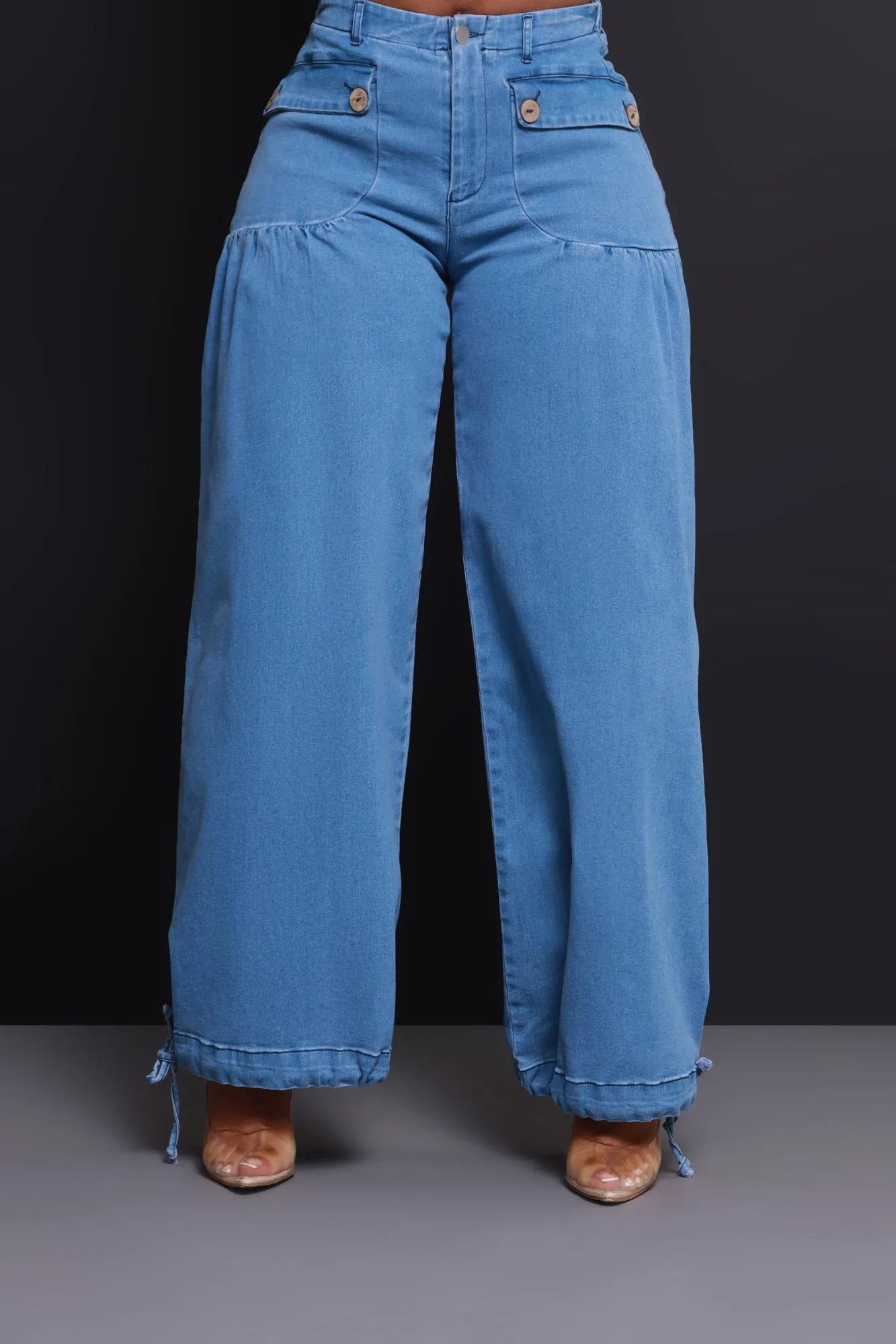 Heartstopper High Rise Wide Leg Jeans - Medium Wash sold by Swankaposh product image thumbnail 3