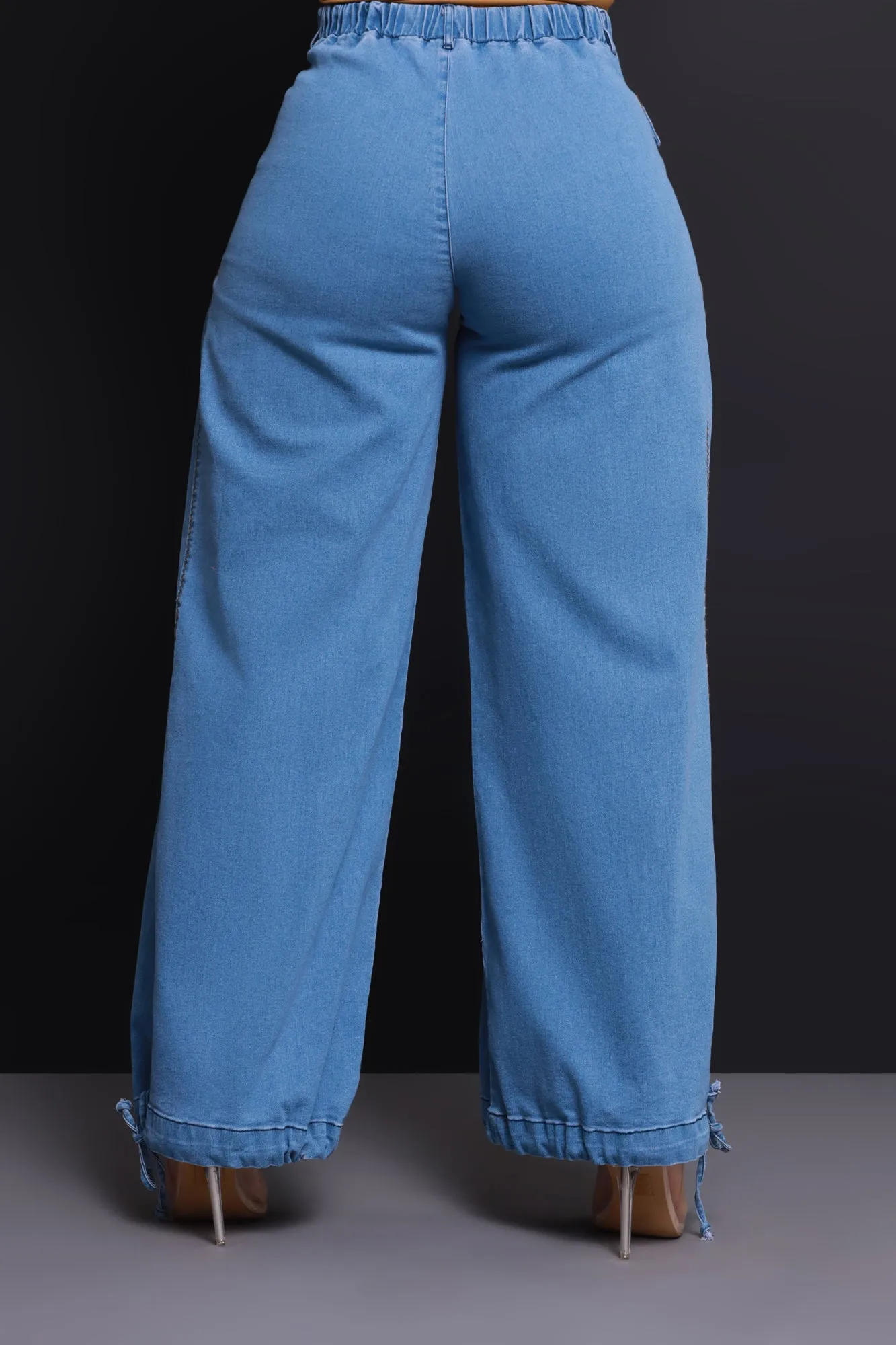 Heartstopper High Rise Wide Leg Jeans - Medium Wash sold by Swankaposh product image thumbnail 2