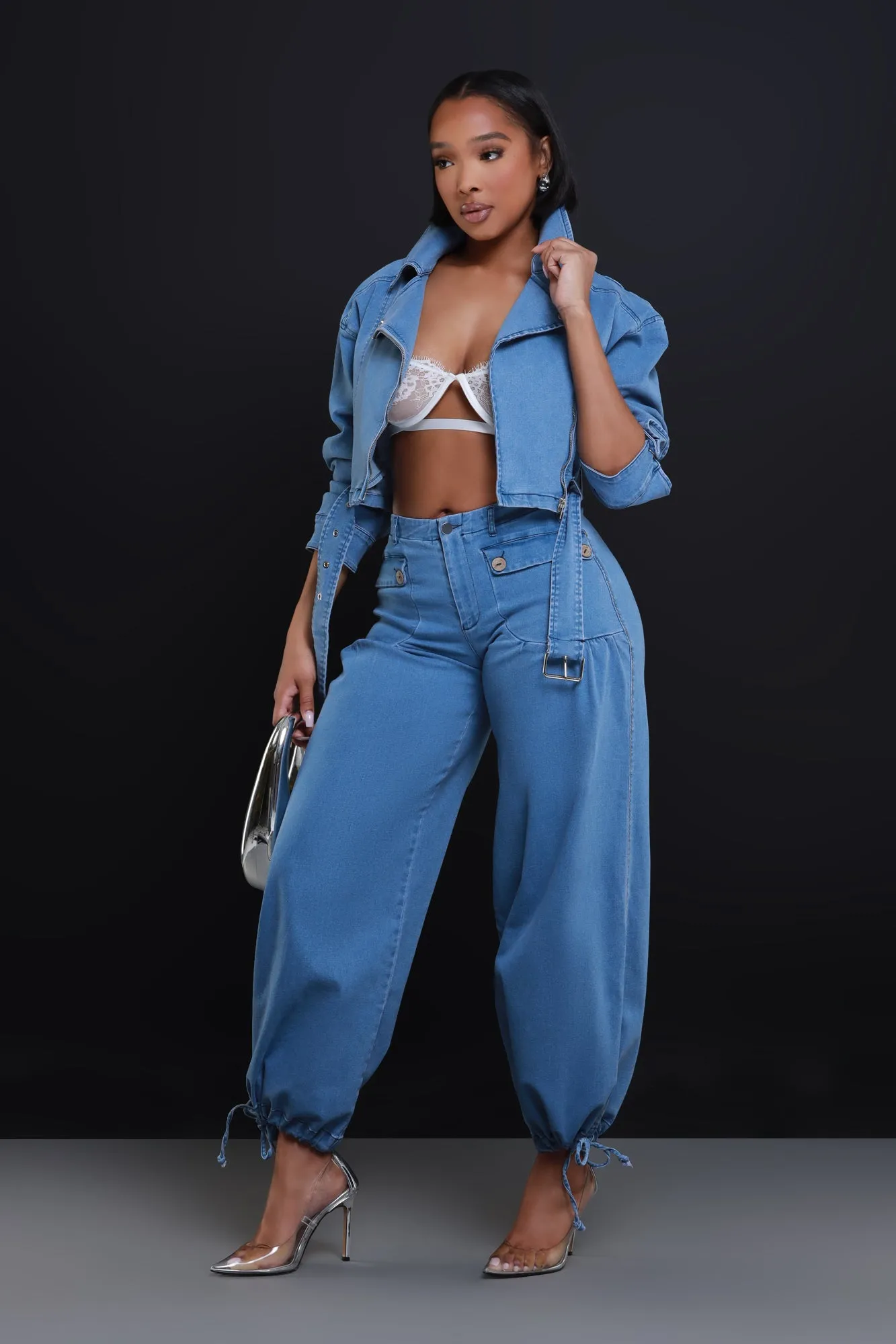 Heartstopper High Rise Wide Leg Jeans - Medium Wash sold by Swankaposh product image thumbnail 5