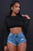 Dig Deeper Double Layer Crop Top - Black sold by Swankaposh