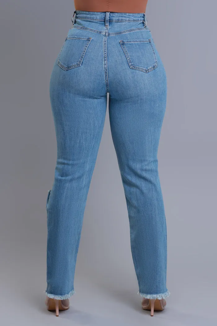 Limitless Asymmetrical Zip Bootcut Jeans - Medium Wash sold by Swankaposh product image thumbnail 2