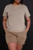Head Rush NUW Short Sleeve T-Shirt - Mocha sold by Swankaposh