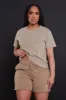Head Rush NUW Short Sleeve T-Shirt - Mocha sold by Swankaposh
