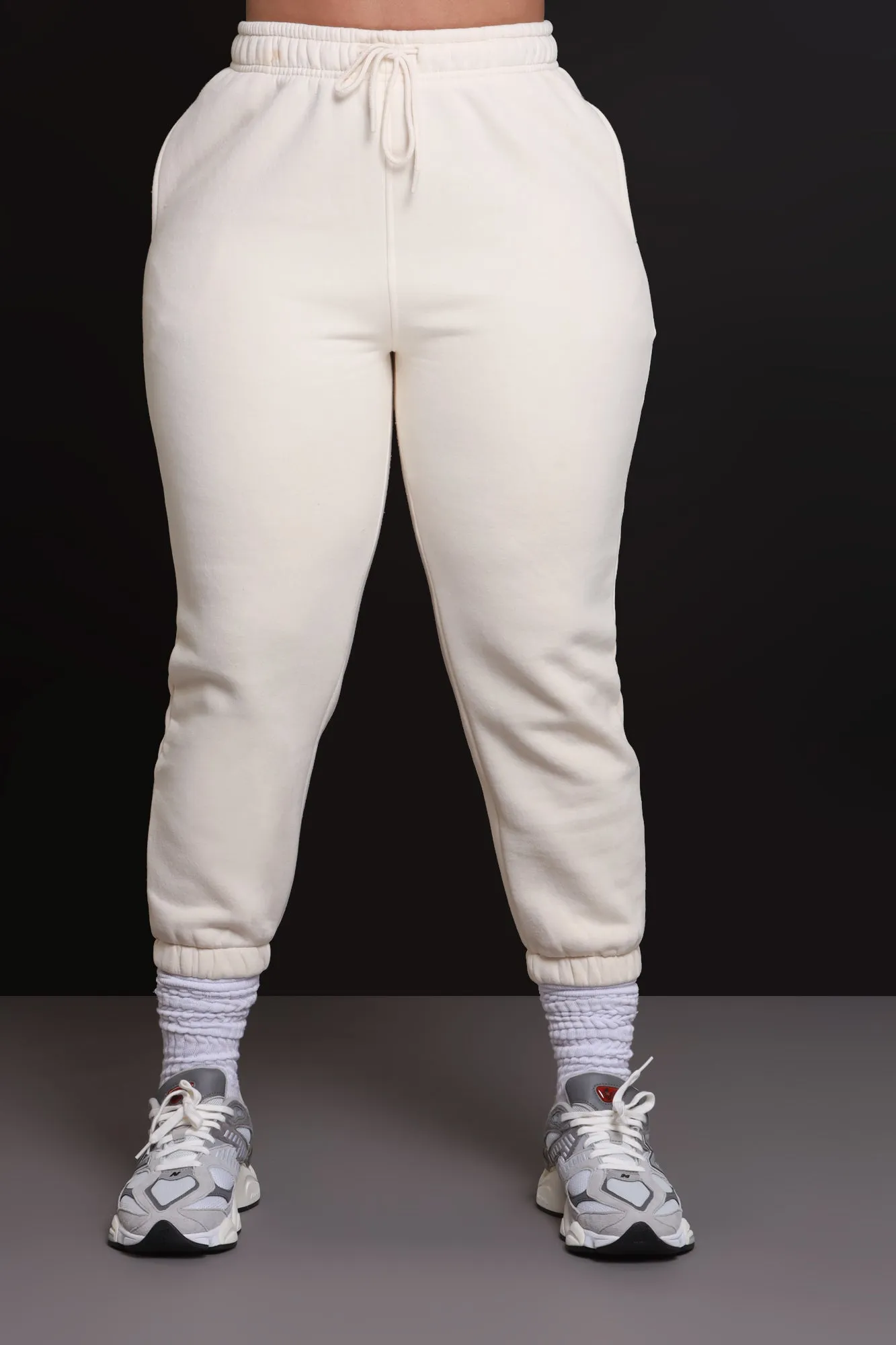 Jump In NUW Jogger Pants - Ivory sold by Swankaposh product image thumbnail 3