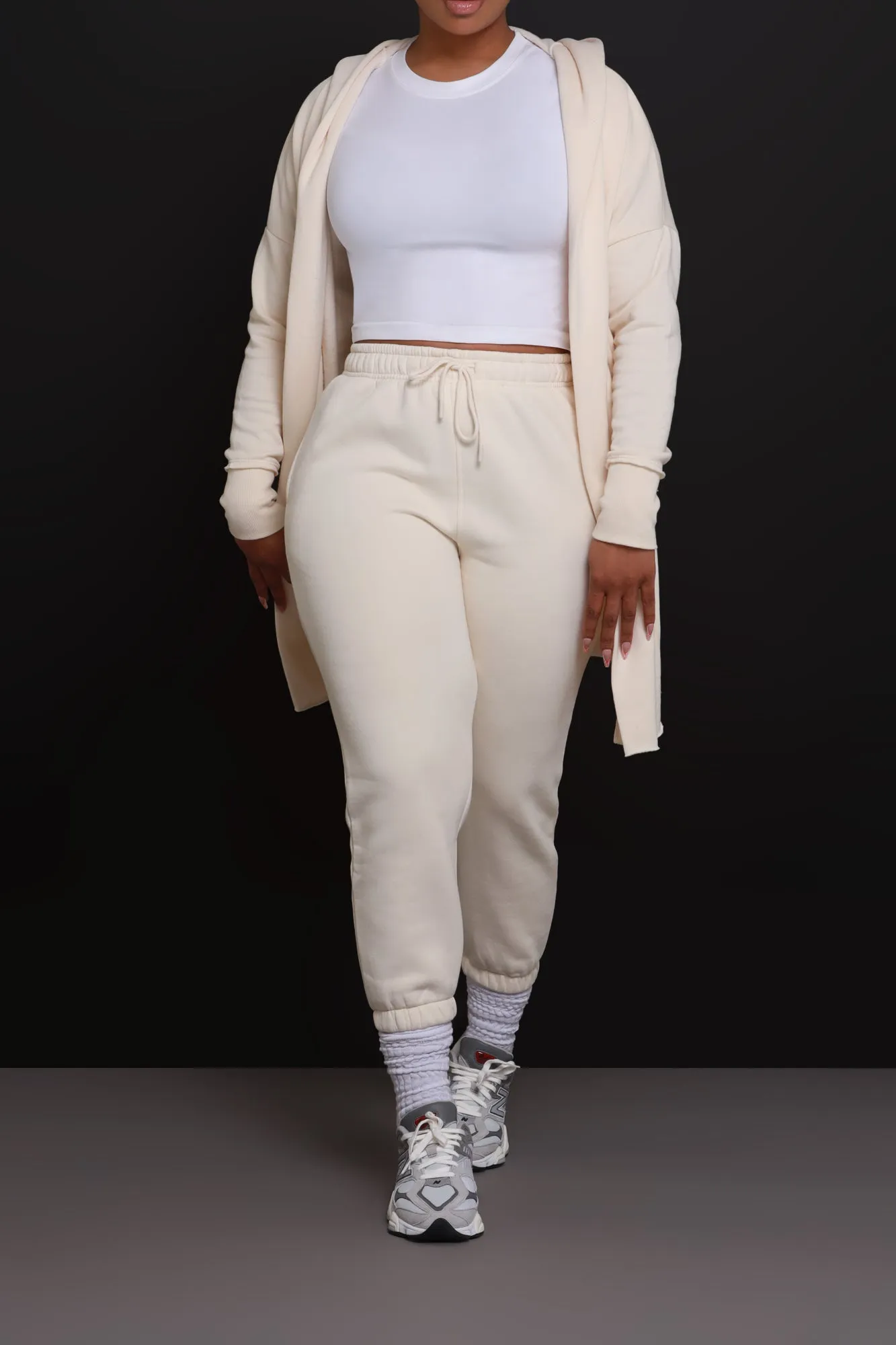 Jump In NUW Jogger Pants - Ivory sold by Swankaposh product image thumbnail 4