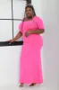 One and Only Mid Sleeve Cellulite Deleter Maxi Dress - Hot Pink sold by Swankaposh