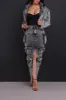 Get Down Denim Cargo Maxi Skirt - Black Wash sold by Swankaposh