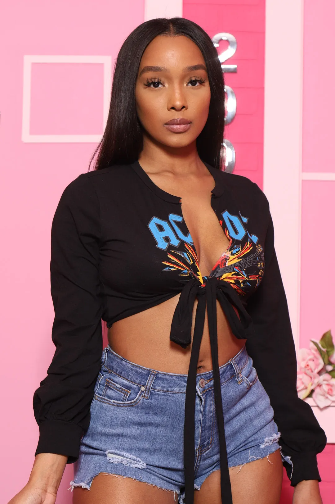 Blow Up Your Video Graphic Top - Black sold by Swankaposh