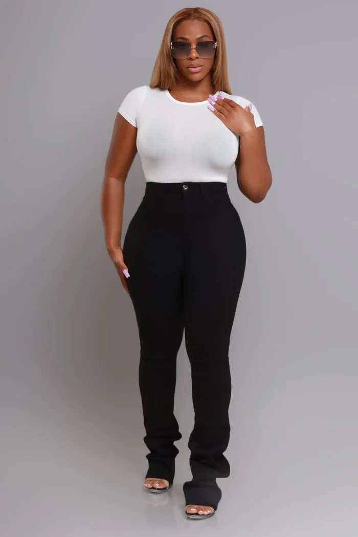 Must Have Basic Bodysuit - White Crew Neck sold by Swankaposh product image thumbnail 4